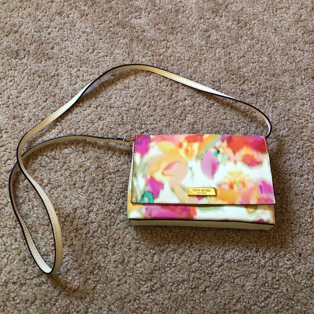 Kate spade floral crossbody